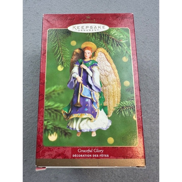 Hallmark Other - Hallmark Keepsake Ornament 2000 Large Angel Graceful Glory Collectible NIB!